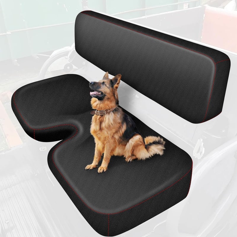 BORDAN RTV Waterproof Seat Cover for Kubota RTV 400 & RTV 500, 1680D Heavy Duty Seat Covers for Kubota Tractor UTV Outdoor Seat Cover Set Full Protection, Black (2 PCS) - Image 1